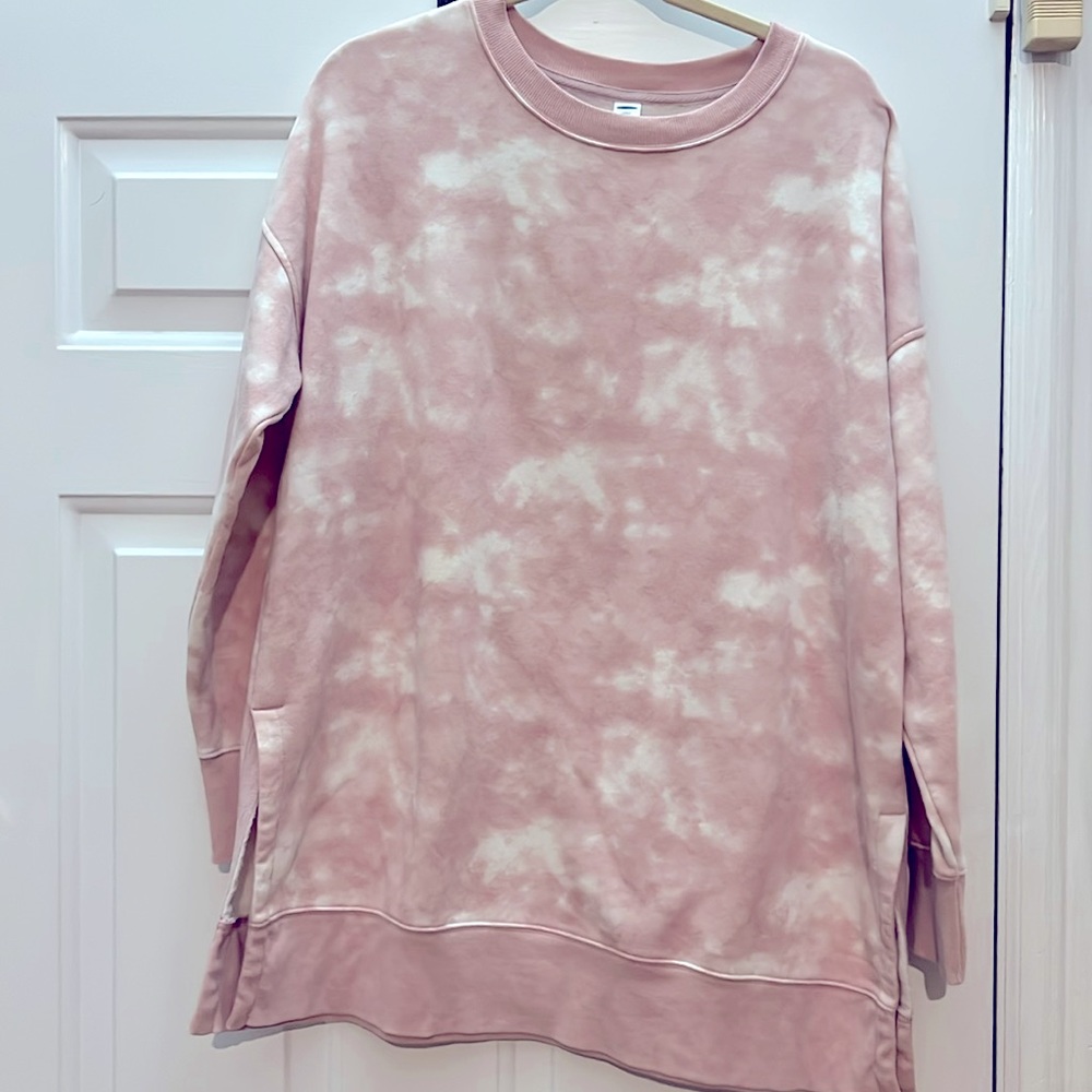 Old Navy oversized tunic sweatshirt, size large